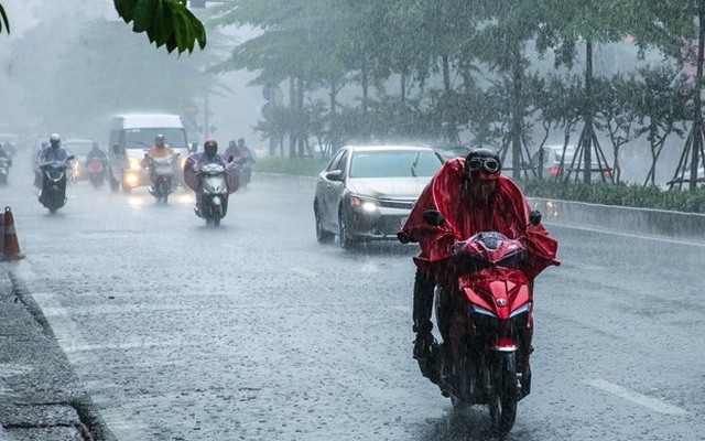 Ngày mai, nhiều nơi mưa rất to