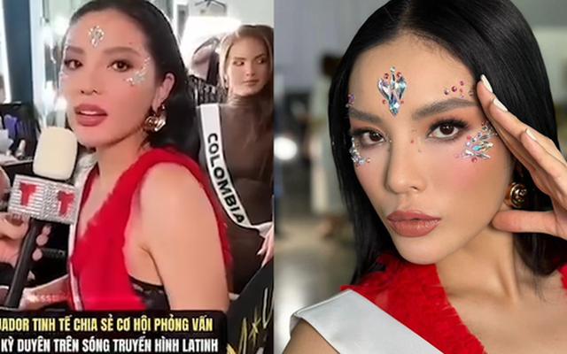 Kỳ Duyên "hiện nguyên hình" khi bị MC Miss Universe bất thình lình phỏng vấn