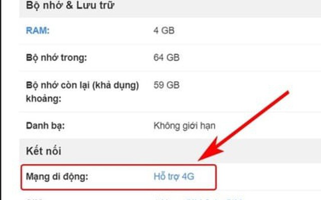 Hướng dẫn kiểm tra điện thoại 4G hay 2G một cách dễ dàng