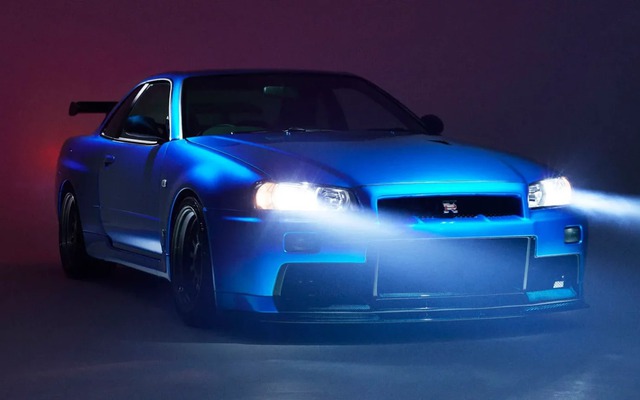 Xế cổ Nissan GT-R R34 được phục chế thành siêu xe