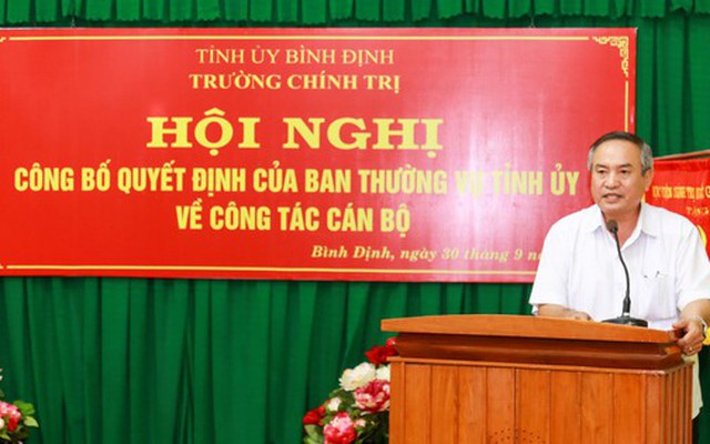 Trưởng Ban Tổ chức Tỉnh uỷ Bình Định xin nghỉ hưu sớm