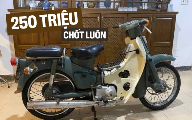 Chốt Honda Cub từng của Trịnh Công Sơn giá 250 triệu trong 10 phút, chủ xe chia sẻ: ‘Không biết đi xe máy, sẽ đại tu để trưng bày’