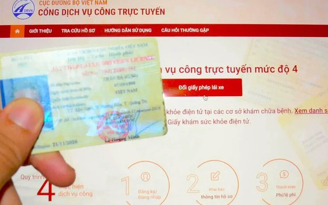 Đã có 140.000 hồ sơ cấp đổi giấy phép lái xe trực tuyến