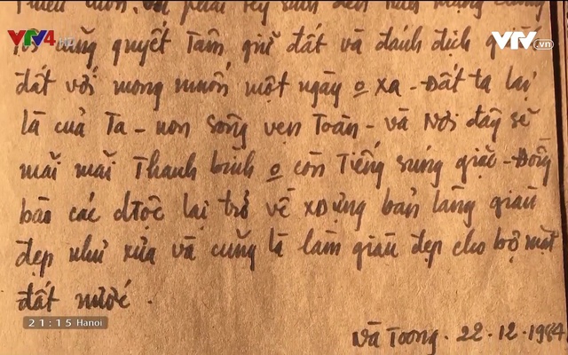 Cuốn nhật ký cháy bỏng tình yêu quê hương của người lính trẻ hy sinh ở Vị Xuyên