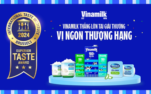 Vinamilk đón tin vui đầu năm: Thêm 11 sản phẩm nhận sao Vị ngon thượng hạng