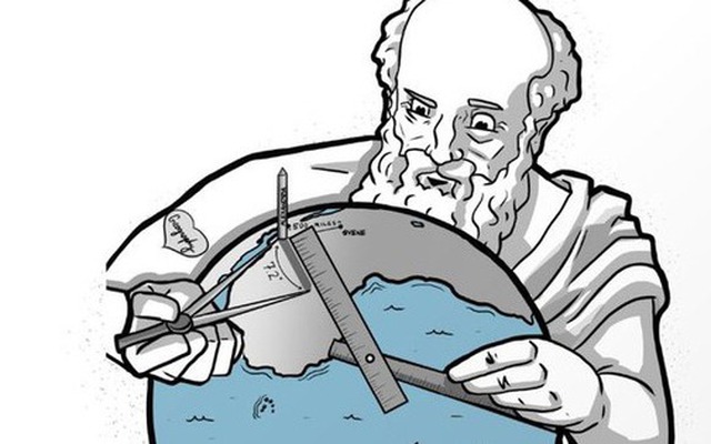 Eratosthene đã tính toán chu vi Trái Đất vào năm 240 trước Công nguyên như thế nào?