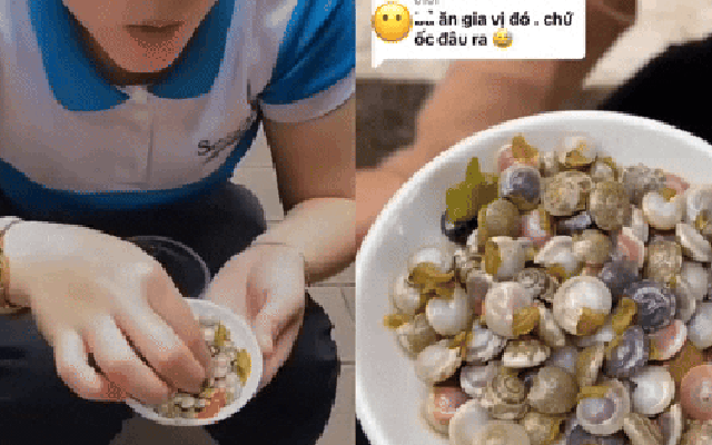 Mùa ốc lể đến: cô gái chỉ dân tình cách ăn ốc không cần dụng cụ nào cực “ảo”