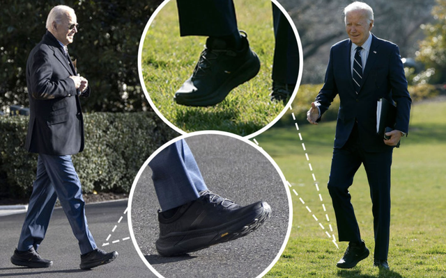 Đôi giày chống ngã của Tổng thống Biden gây chú ý