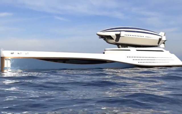 Ngắm thiết kế siêu du thuyền kết hợp khinh khí cầu