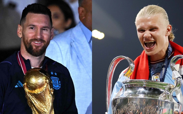 Erling Haaland cuối cùng cũng thừa nhận Messi hay nhất thế giới