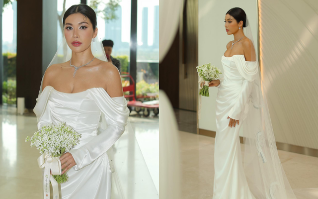 Minh Tú diện 3 bộ váy cưới