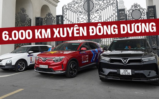 Nhóm chủ xe điện VinFast ‘phượt’ xuyên Đông Dương: Chạy 6.000km trong 20 ngày xem xe điện có thực sự tiện?