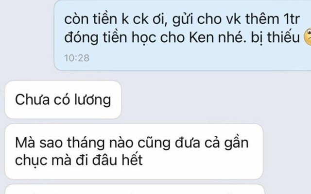 Vợ xin thêm 1 triệu đóng học phí cho con bị chồng mắng té tát, bình luận của người qua đường càng thêm chua chát