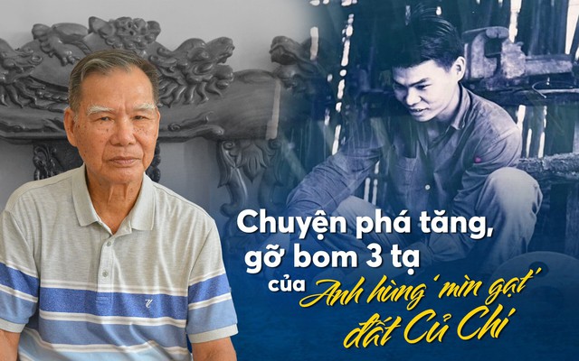 Chuyện phá tăng, gỡ bom 3 tạ của anh hùng ‘mìn gạt’ đất Củ Chi