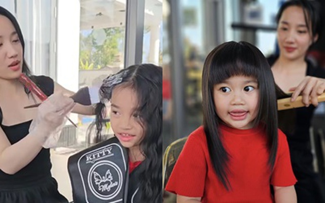Bà xã vướng tranh cãi vì dùng hóa chất tạo kiểu tóc cho 2 con gái, Lê Dương Bảo Lâm nói gì?