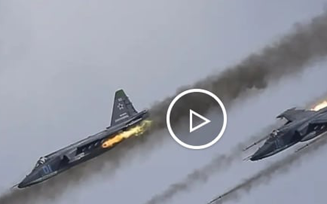 Khoảnh khắc UAV Nga bắn hạ cường kích Su-25 Ukraine