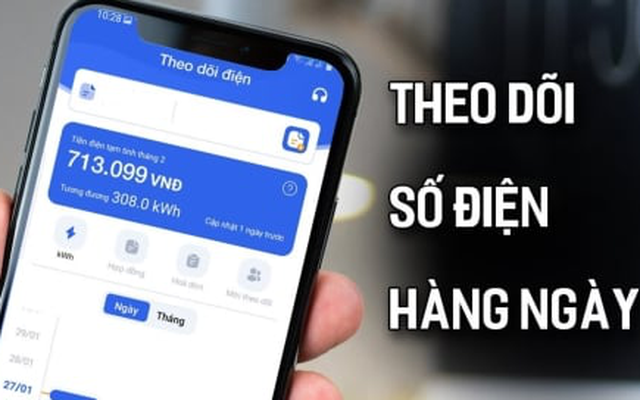 Cách theo dõi số điện tiêu thụ từng ngày