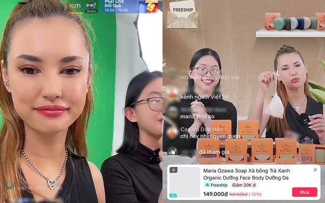 Maria Ozawa livestream bán hàng ở Việt Nam, thực chất chỉ là quảng cáo cá độ trá hình?