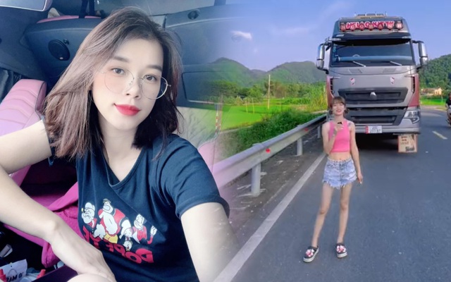 Hot girl Thái Nguyên lái xe tải 30 tấn, một mình là nữ đi họp mặt hội lái xe với 200 người đàn ông