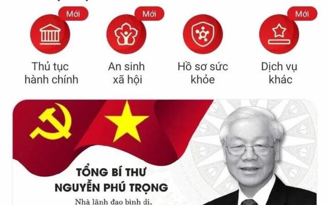 Người dân gửi lời chia buồn, tri ân Tổng Bí thư Nguyễn Phú Trọng trên VNeID