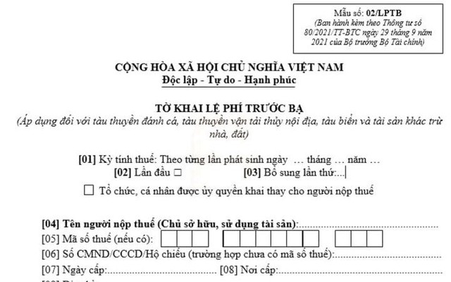 Cho, tặng xe máy có phải nộp thuế trước bạ?