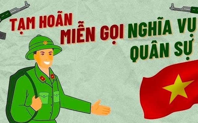 Những công dân được tạm hoãn gọi nhập ngũ