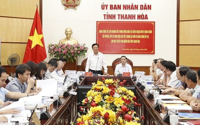 Sau sắp xếp đơn vị hành chính, Thanh Hóa có 2 thành phố, 2 thị xã, 22 huyện, 547 đơn vị hành chính cấp xã