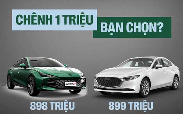 Chọn MG7 bản giữa hay Mazda 6 bản cao: Giá chênh 1 triệu, động cơ khỏe hơn nhưng MG7 không có ADAS