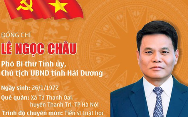 Tiểu sử đồng chí Lê Ngọc Châu, tân Phó Bí thư Tỉnh ủy, Chủ tịch UBND tỉnh Hải Dương