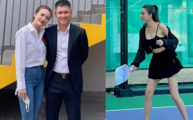 Phản ứng của dân mạng khi em gái Công Vinh mặc áo 2 dây, váy ngắn chơi pickleball