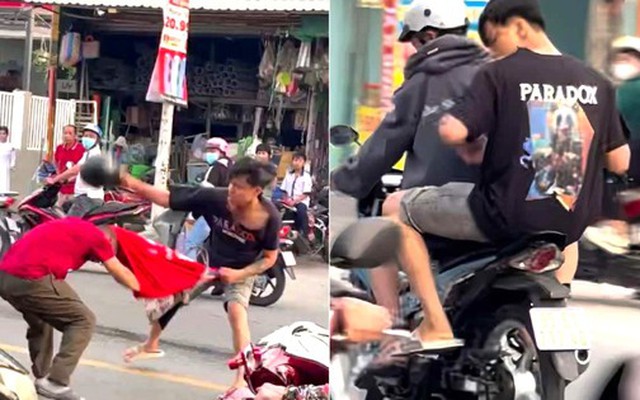 [CLIP] Tài xế xe ôm công nghệ bị đánh tới tấp sau va chạm nhẹ trên đường