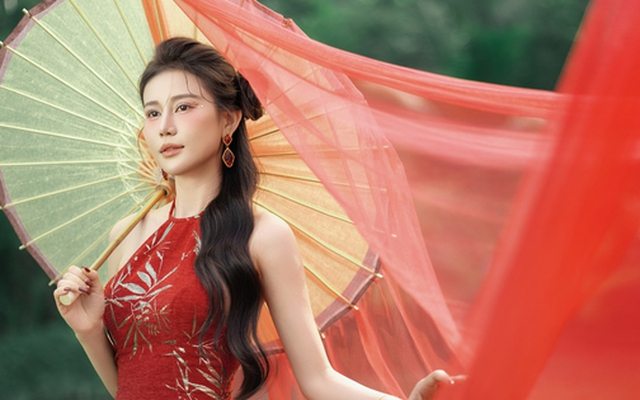 Cao Thùy Trang hóa "nàng xuân" xinh đẹp, tiết lộ cái Tết ở Quảng Ngãi