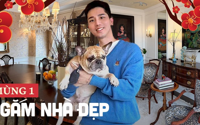 Mùng 1 Tết: Ngắm nhà 7 tầng giữa lòng Hà Nội của trai đẹp 9x, cả chủ cả nhà đều "nghệ cả củ"