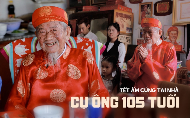 Cái Tết thứ 105 của cụ Nguyễn Đình Tư: Con cháu sum vầy, nghe cụ gửi gắm một điều mong mỏi trong năm mới