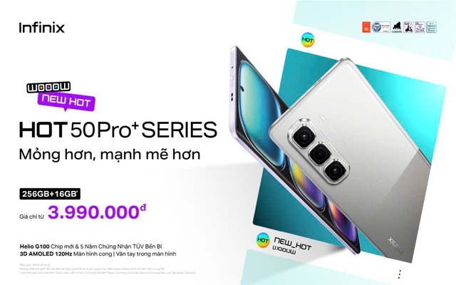 Infinix ra mắt điện thoại mỏng bậc nhất thế giới chỉ dưới 5 triệu đồng