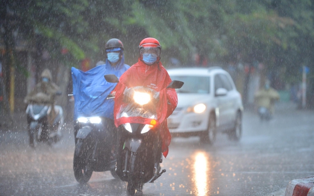 Ngày mai, Hà Nội và nhiều nơi tại Bắc Bộ sẽ có mưa to