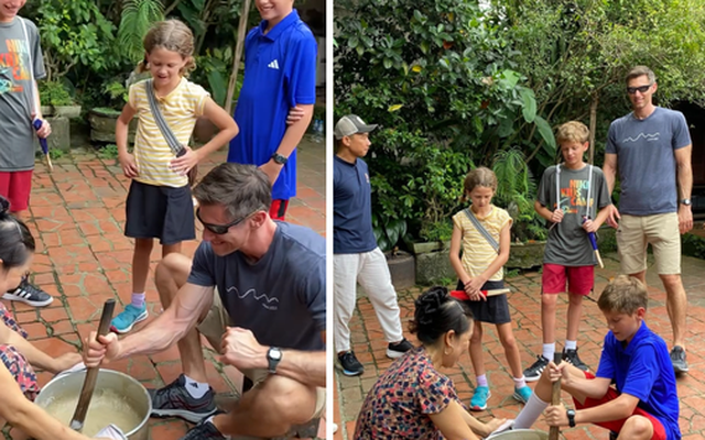 Khách Tây phải nhận “trái đắng” khi dám thử thách 1 việc ở làng cổ Đường Lâm