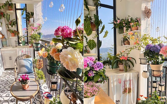 Nhà hàng xóm chỉ có ban công 4m² mà làm được khu vườn đẹp như resort, nhìn xong tôi chỉ biết thốt lên "đỉnh thật"!