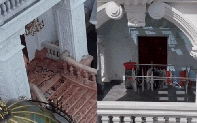 Xôn xao clip flycam quay lén cảnh sinh hoạt trong biệt thự Ngân Collagen, trước đó chồng đã làm đơn trình báo