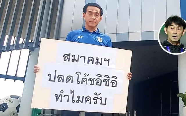 CĐV Thái Lan đến trụ sở Liên đoàn phản ứng sau vụ sa thải HLV Nhật Bản