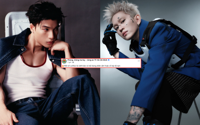 Trang thông tin Phòng, chống ma túy - Công an TP. Hồ Chí Minh nhắc tên HIEUTHUHAI, B Ray và rất nhiều rapper khác