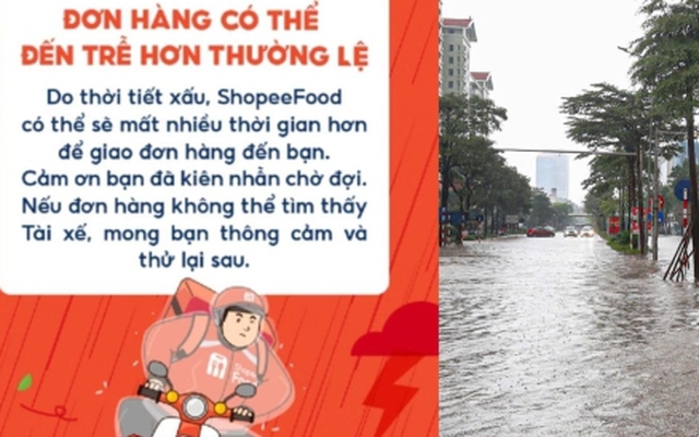 Đặt xe công nghệ 'khó hơn lên trời' ngày Hà Nội ngập lụt