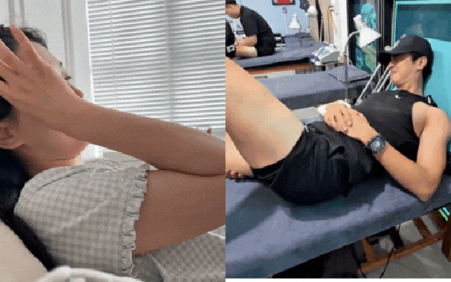 Á hậu Phương Nga khóc nức nở khi thấy Bình An đau đớn vì chấn thương thể thao