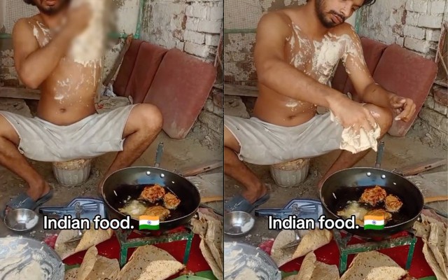 Chà bột lên nách rồi rán bánh khoai cho khách, chủ quán khiến dân mạng khóc thét: "Cả đời này sao tôi dám ăn món ấy nữa?"