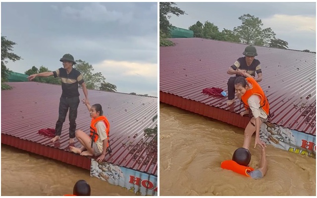 18 tiếng cầu cứu trên mái nhà, cô gái đi mua thuốc cho con đang sốt cao thì bị lật thuyền ở Thái Nguyên
