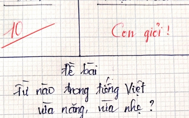 Từ nào trong Tiếng Việt vừa nặng, vừa nhẹ? - Trả lời đúng, bạn lọt top 1% người thông minh nhất!