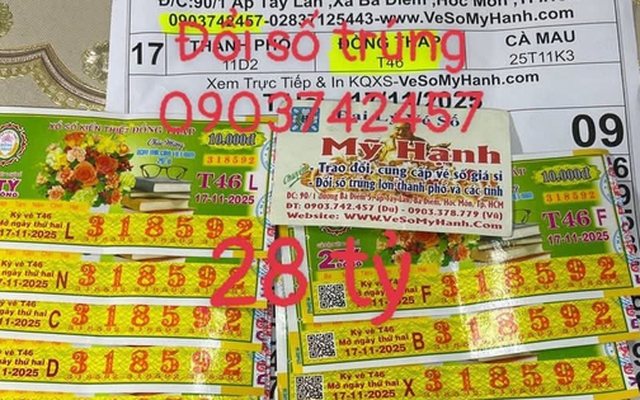Xổ số miền Nam: Một người trúng đặc biệt 28 tỉ đồng ở Tây Ninh, liền đổi thưởng trong đêm tại TP HCM