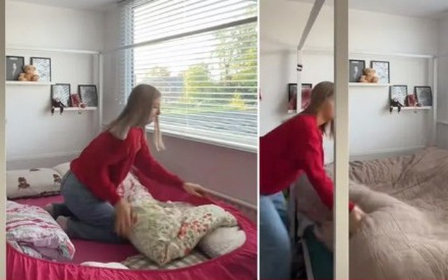 Trend nằm 'giường khoai tây' để ngủ ngon đang 'làm mưa làm gió' trên TikTok