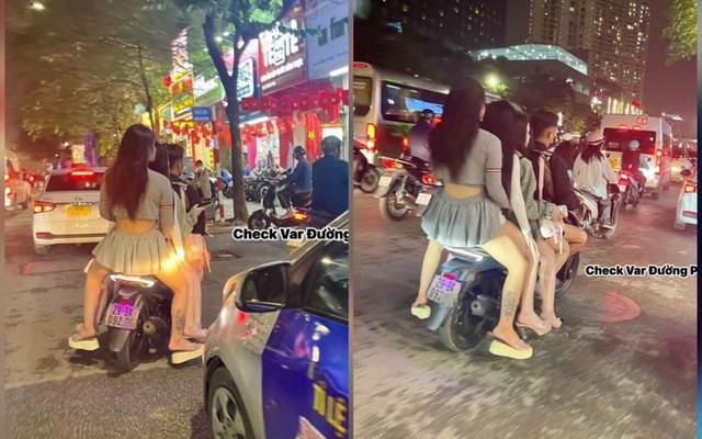 Xử phạt tài xế xe công nghệ chở 3 cô gái trên đường Trần Duy Hưng