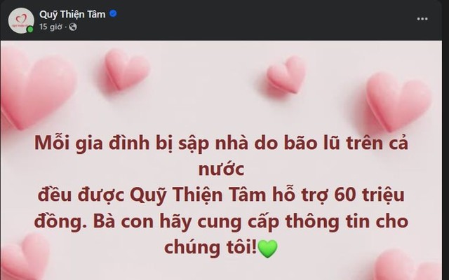 Quỹ Thiện Tâm của Vingroup kích hoạt gói hỗ trợ khẩn cấp đồng bào bão lụt, mức hỗ trợ lên đến 100 triệu đồng/người: Hướng dẫn đăng ký thông tin